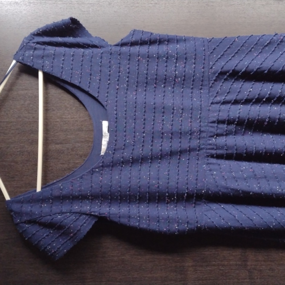 Lauren Conrad Blue Capped Sleeve Dress Size XL